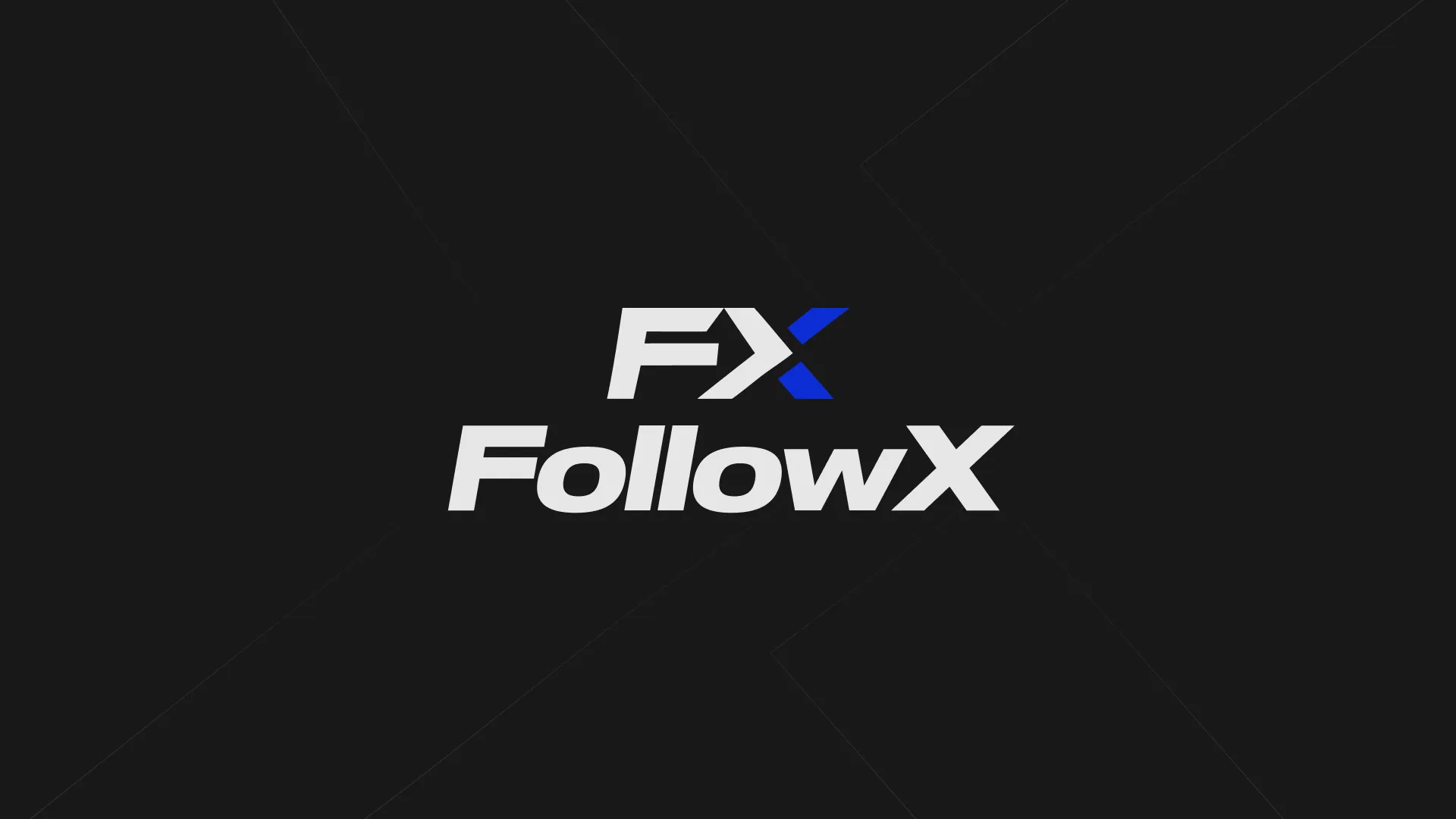Logo FollowX V2 FUNDO PRETO