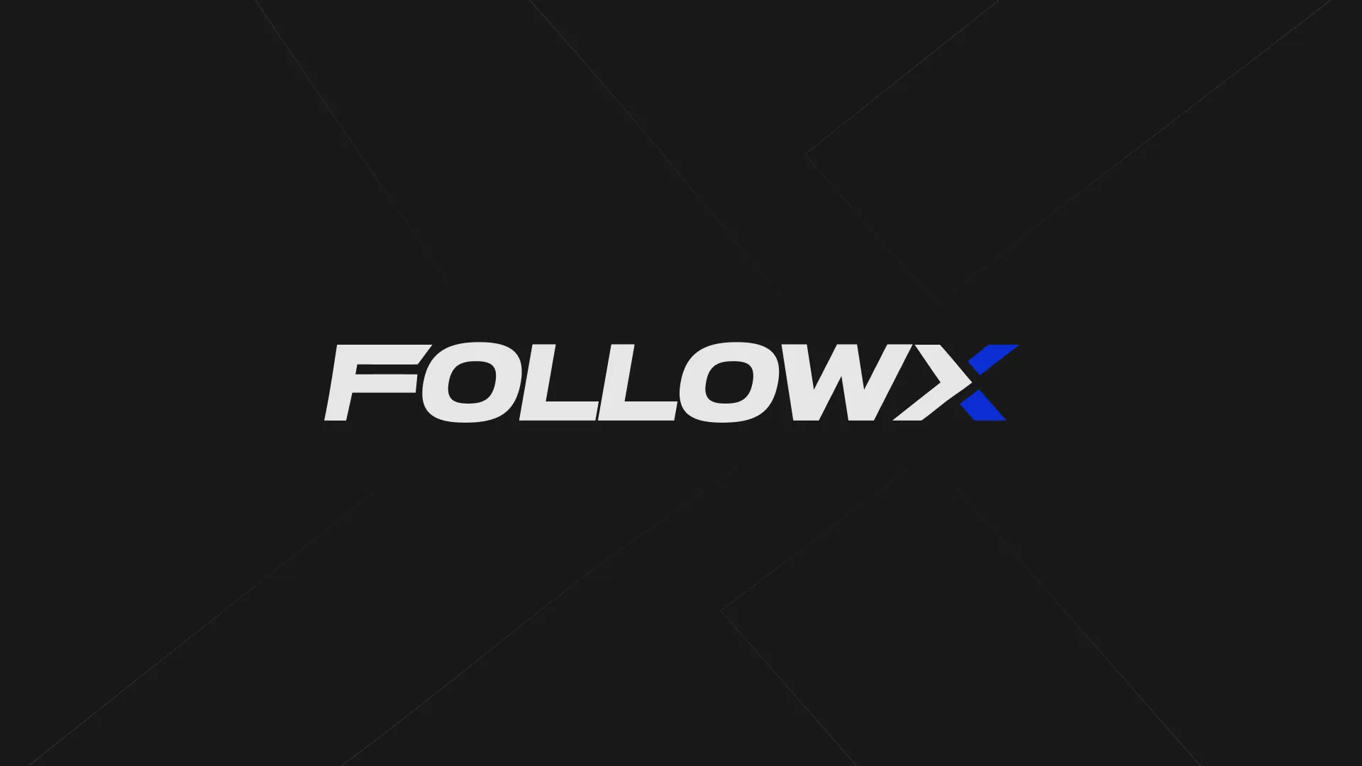 Logo FollowX V3 FUNDO PRETO